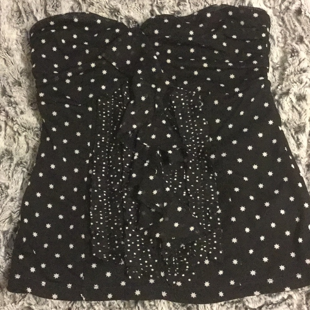 S strapless stars top